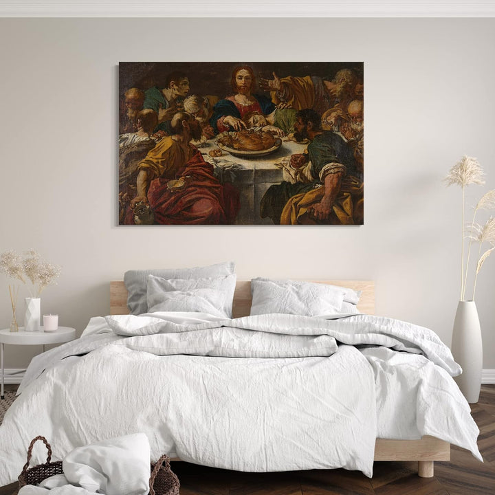 Printed Paintings Leinwand (80x60cm): Bartolomeo Schedoni - Das letzte Abendmahl 80x60 cm, 80x60 cm