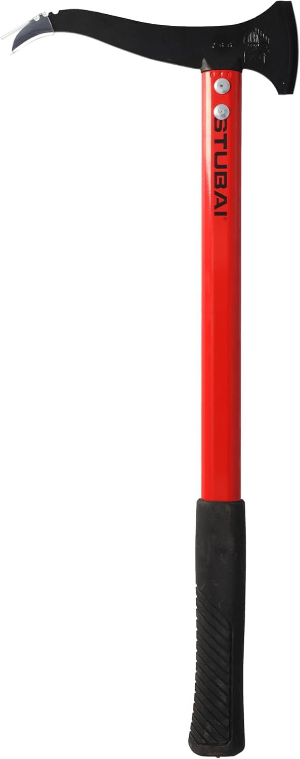 Stubai 674245 Handsappel mit Schneide/Alustiel gerade 550 mm, Schwarz/rot, 28 x 13 x 13 cm, 550 mm