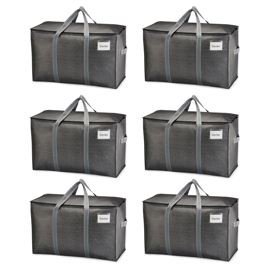 VENO 102 Liter Grosse Aufbewahrungstasche, Aufbewahrungsbox mit Deckel, Starke Griffe Umzugstaschen
