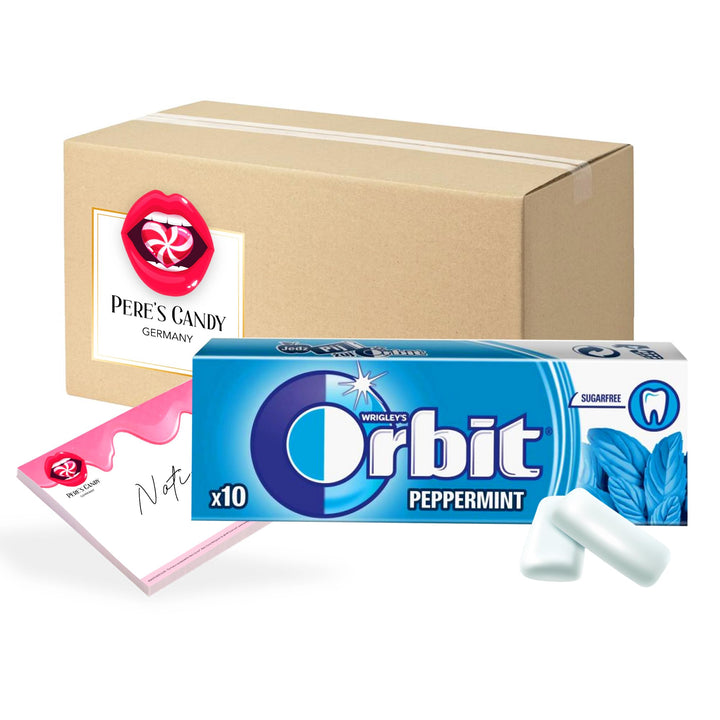 23,99€ inkl. USt (57,12€/kg) Orbit PEPPERMINT Kaugummi Zuckerfrei 30 x 10 Dragees von Pere's Candy B