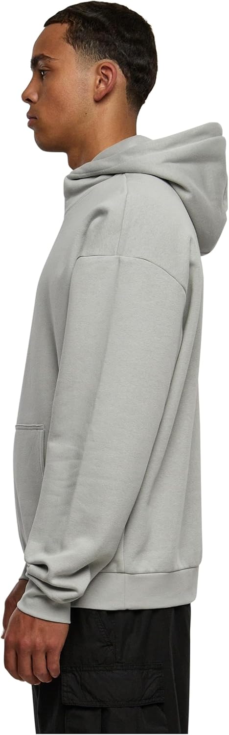 Urban Classics Herren High Neck Hoody Kapuzenpullover, Lightasphalt