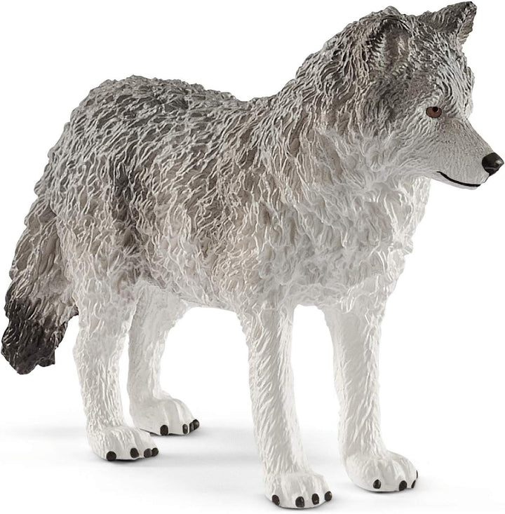 SCHLEICH 42472 Wolfsmutter mit Welpen, für Kinder ab 3+ Jahren, WILD Life - Spielfigur Standardverpa