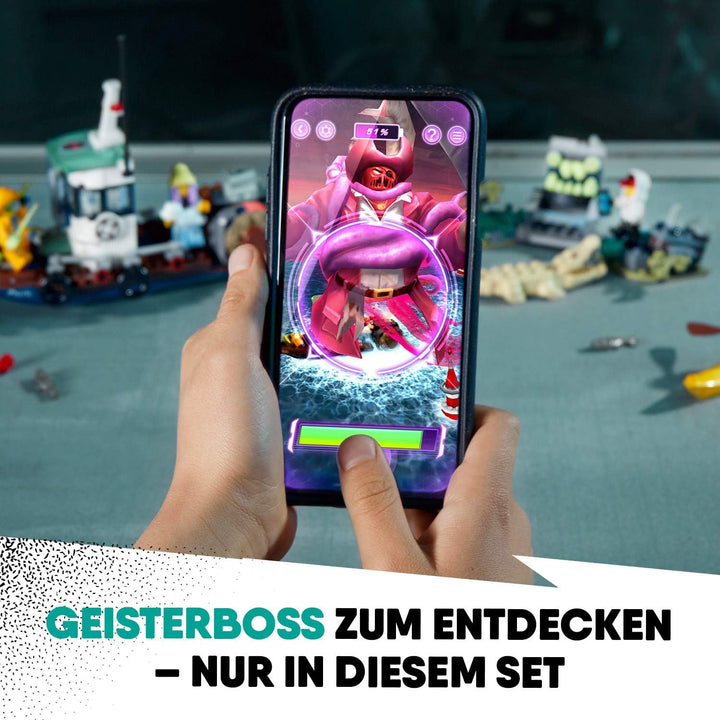 LEGO Hidden Side 70419 Zerstörtes Garnelenboot, Spielzeug für Kinder mit Augmented Reality Funktione