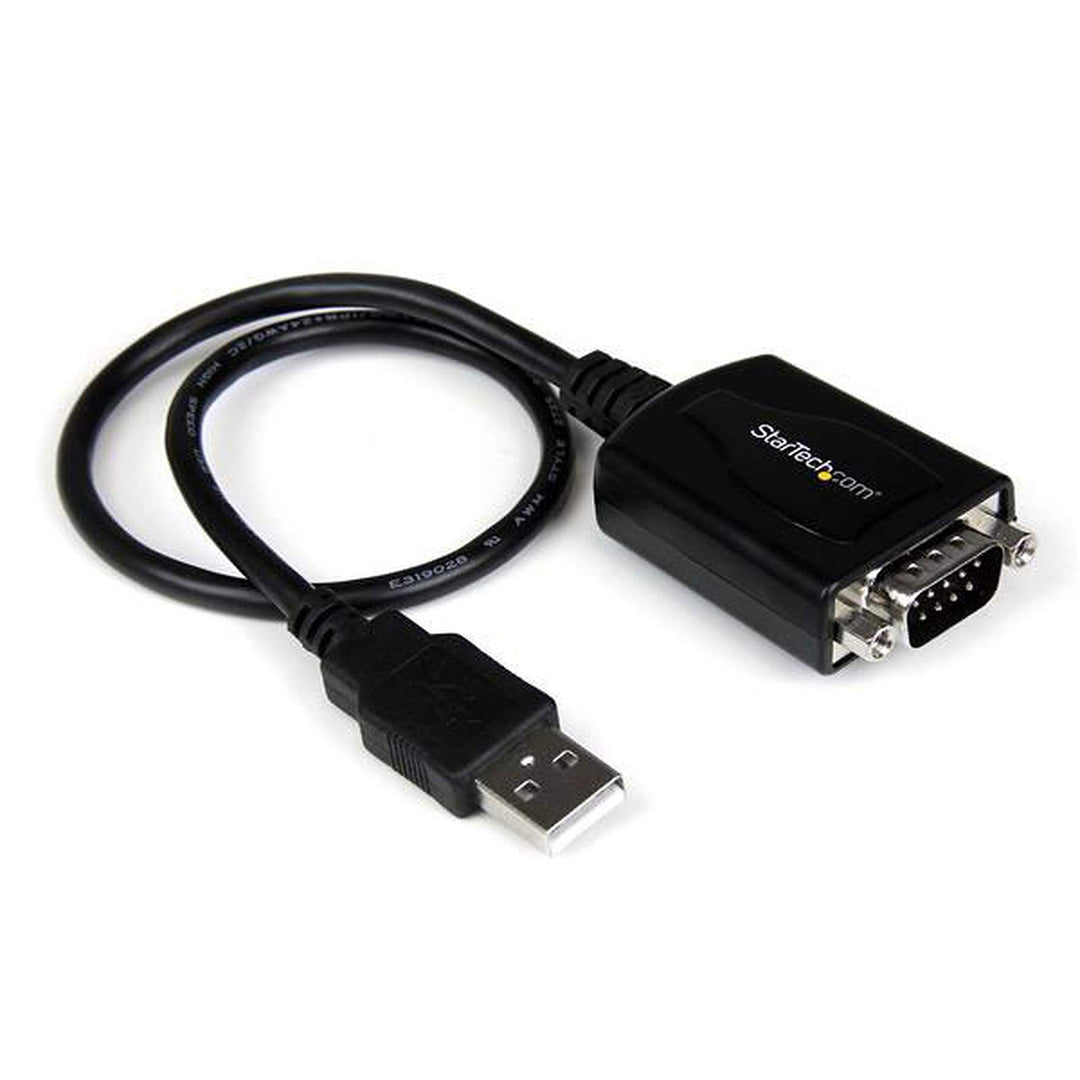 StarTech.com 1 ft USB to RS232 Serial DB9 Adapter Cable with COM Retention - Serieller Adapter - USB