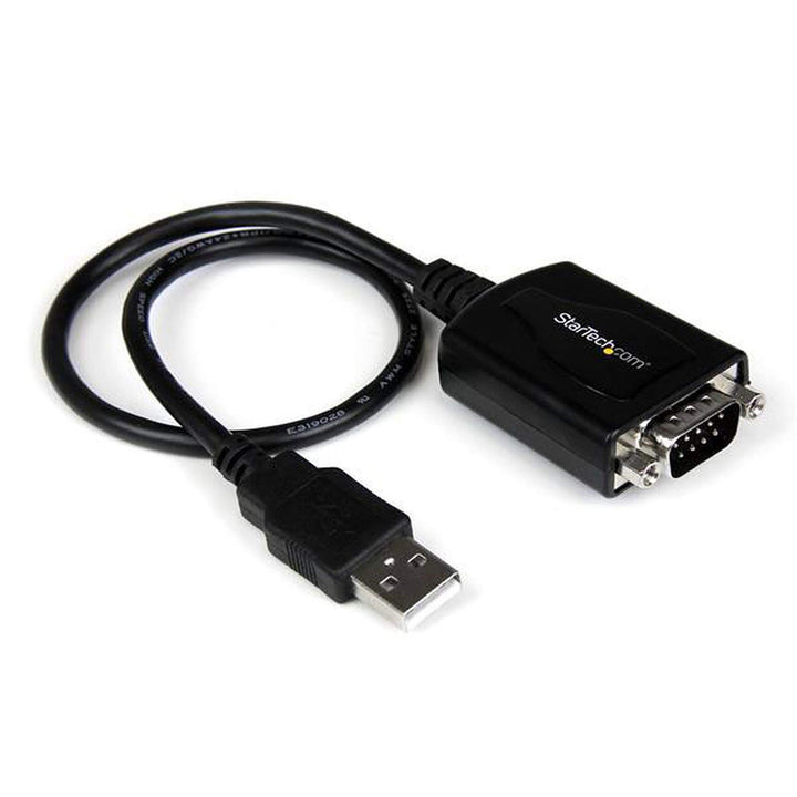 StarTech.com 1 ft USB to RS232 Serial DB9 Adapter Cable with COM Retention - Serieller Adapter - USB