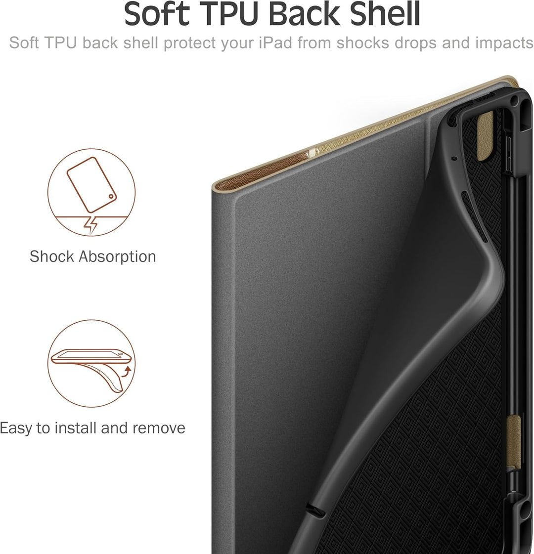 KingBlanc Hülle für iPad Pro 11 Zoll 4. Generation 2022 3./2./1. Gen (2021/2020/2018) mit Stifthalte