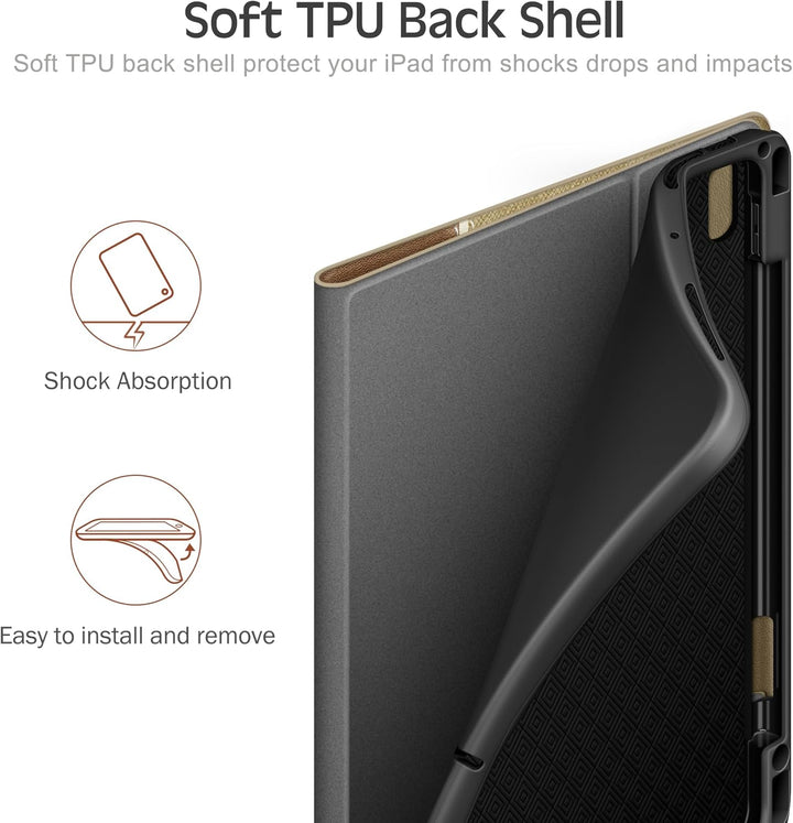 KingBlanc Hülle für iPad Pro 11 Zoll 4. Generation 2022 3./2./1. Gen (2021/2020/2018) mit Stifthalte