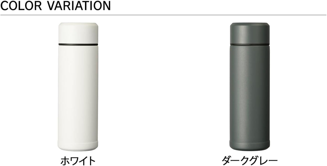 Kyocera isolierte Slim-Trinkflasche mit keramischer Innenbeschichtung, 12 Stunden heiss, 24 Stunden