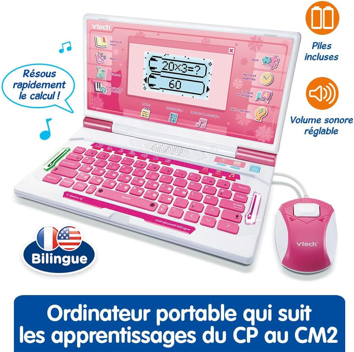 VTech Genius XL Ordi, zweisprachig, Rosa