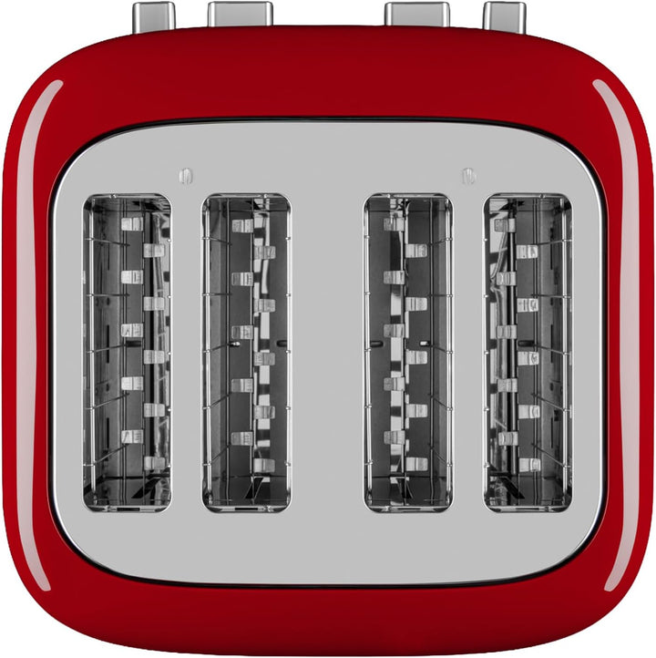 KitchenAid 5KMT4109EER Toaster für 4 Scheiben, 7 Bräunungsgrade, extra breite Schlitze, Empire red