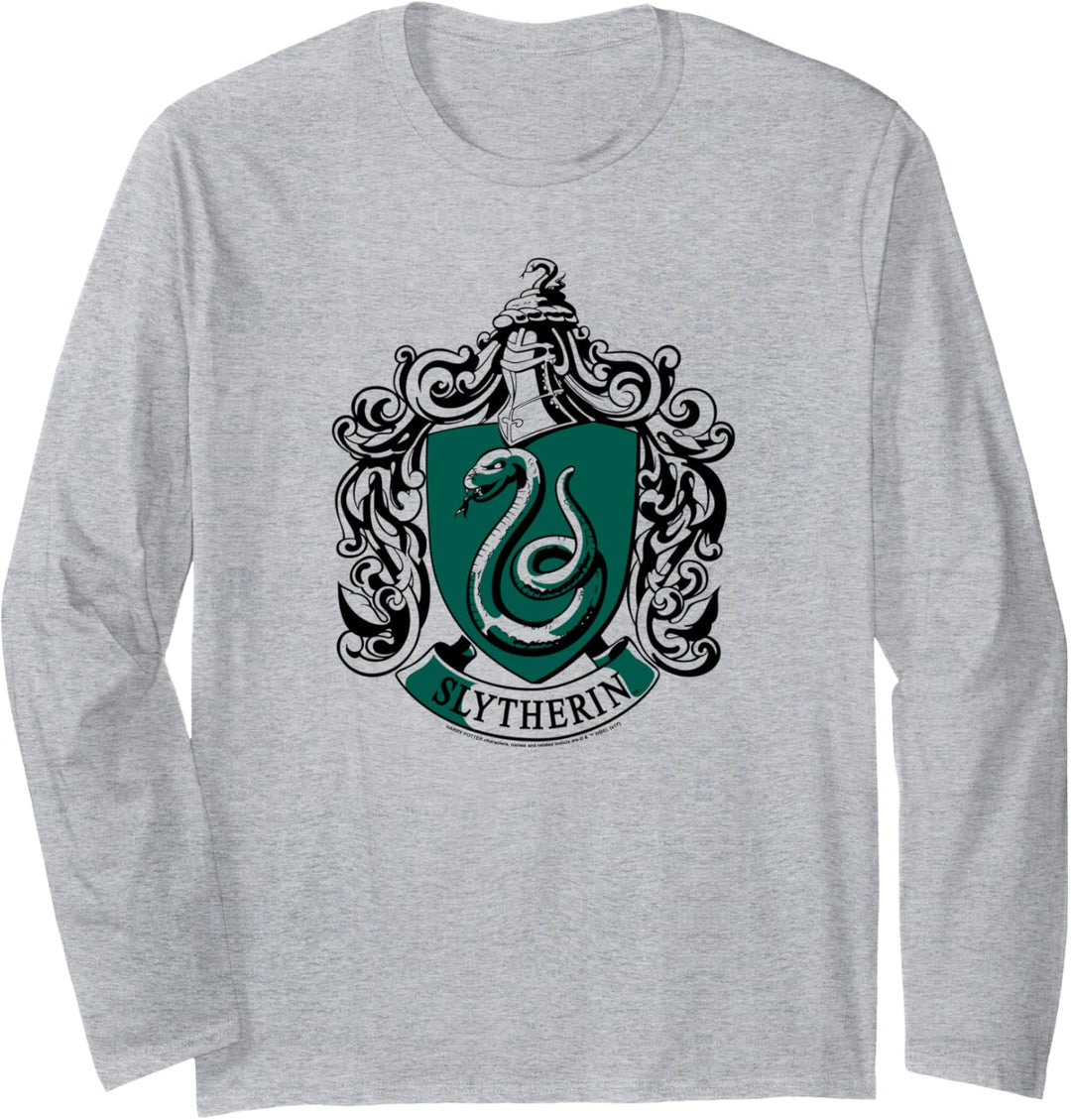Harry Potter Slytherin Crest Langarmshirt