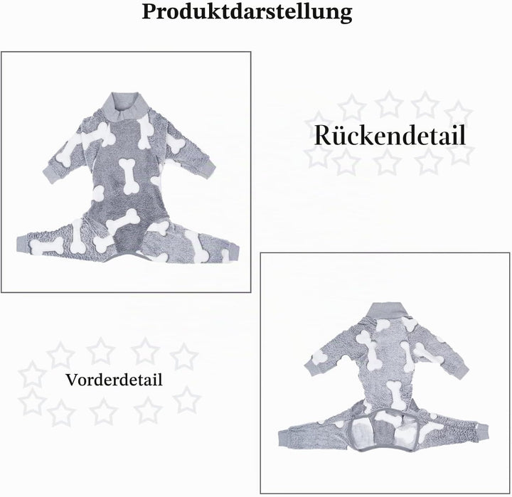 Hund Overall, Haustier Winter Flanell Vierbeinige Warme Pyjamas, Kaltes Wetter Hund Onesie, Winterkl