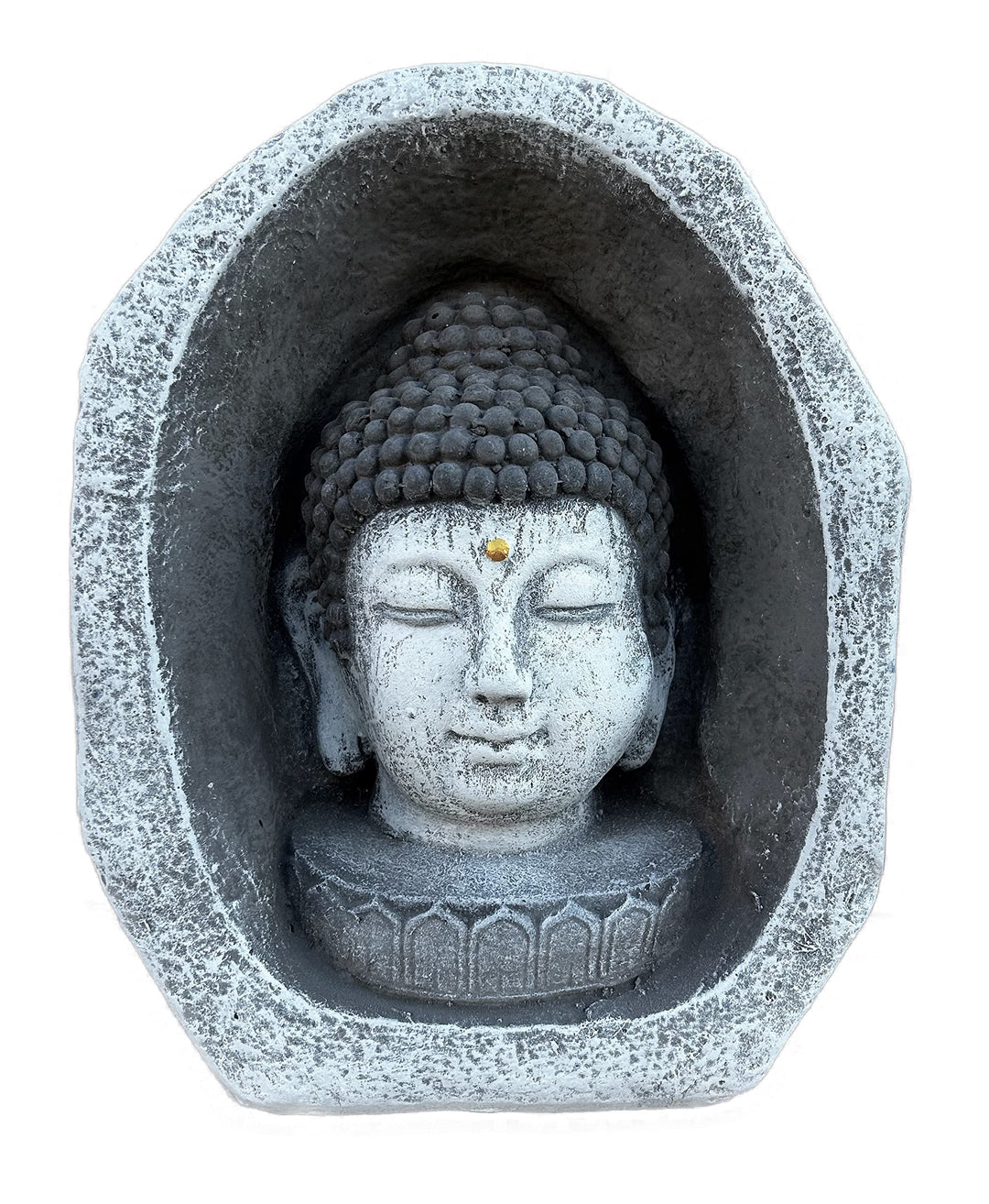 stoneandstyle Steinfigur Meditationsstein Shiva Kopf frostfest wetterfest Steinguss