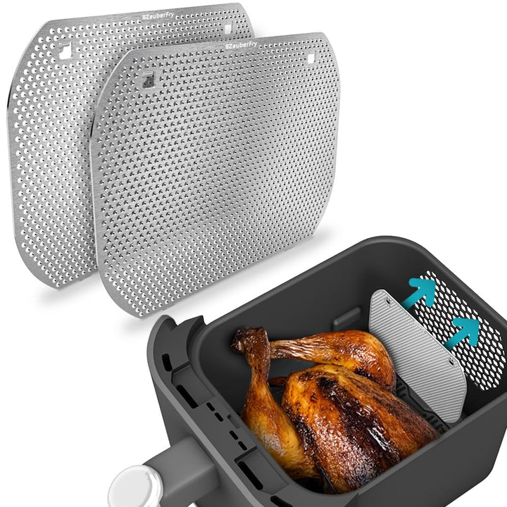 2x ZauberFry Spritzschutz, Effektiver Fettspritzschutz kompatibel mit Ninja Double Stack SL400EU Hei