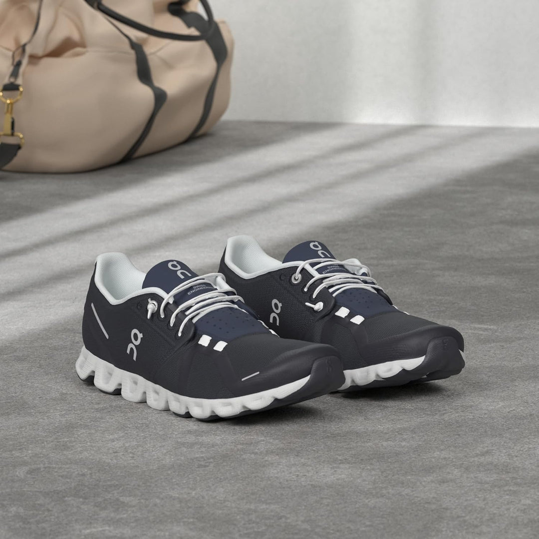 ON Herren Cloud 5Sneaker 44 EU Midnight White, 44 EU Midnight White