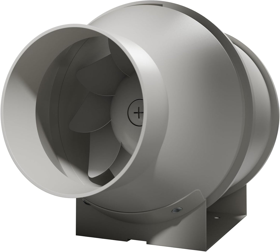 Caluma Axiallüfter 100 mm – zweistufiger Rohrventilator für Abluft & Growzelt, leiser Abluftventilat