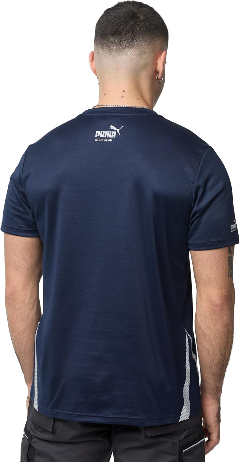 PUMA Workwear Essentials - Premium Arbeitsshirt für Herren, T-Shirt aus robustem Gewebe mit Reflekto