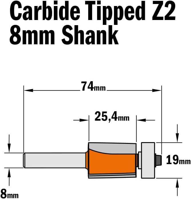 Cmt orange Tools 906.191.11 – Erdbeere für refundir HM S 8 D 19 x 25