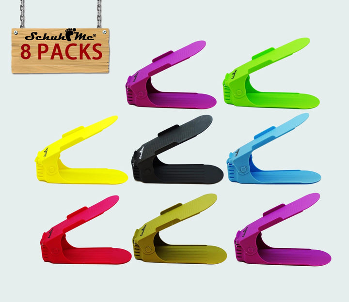 8 x Verstellbarer Profi Schuhstapler Schuhorganizer Schuhhalter – Magic Shoe Rack Organizer - Sparse