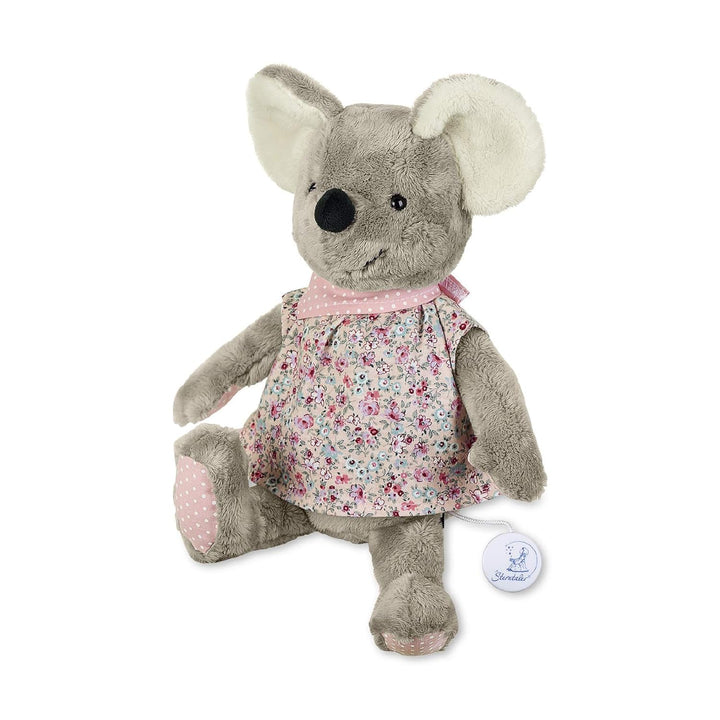Sterntaler Spieluhr, Stofftier Maus Mabel, Austauschbares Spielwerk, Grösse: L, Mehrfarbig/Grau, 602