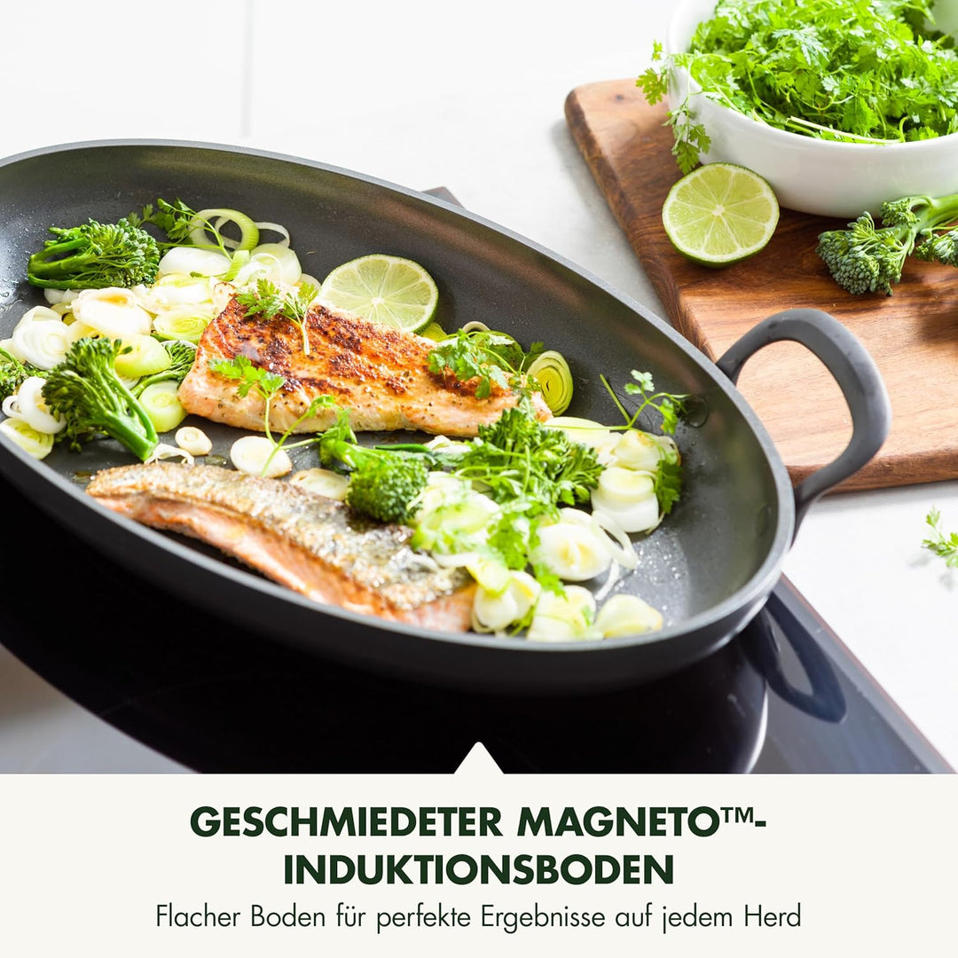 GreenPan Craft Hartanodisierte gesunde keramische Antihaft-Fischpfanne, 40 cm x 25 cm, PFAS-frei, in