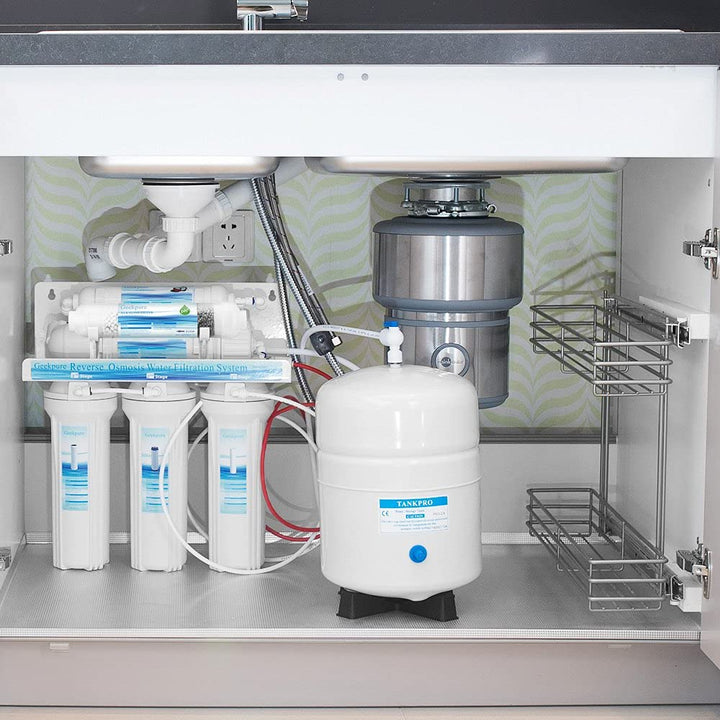 Geekpure 6-stufiges Umkehrosmose Trinkwasser Filtersystem mit Alkalischem pH+ Remineralisierungs Fil