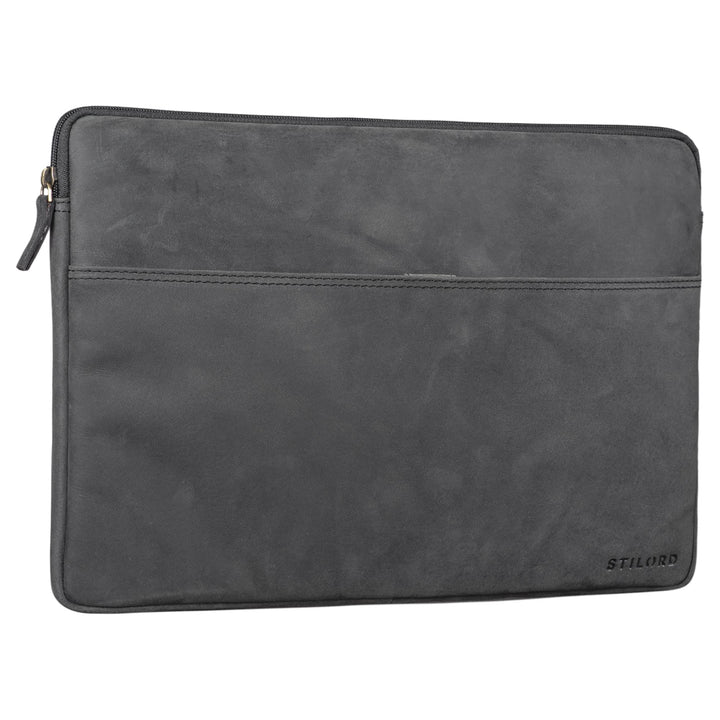 STILORD Murphy Laptoptasche 15.6 Zoll Leder Vintage Sleeve ideal als MacBooktasche 16 Zoll Laptop Hü
