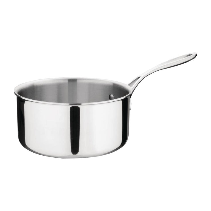 Vogue Tri Wall Kochtopf, 3 Liter, Grösse: 200 (Durchmesser) mm, Edelstahl und Aluminium – kompatibel