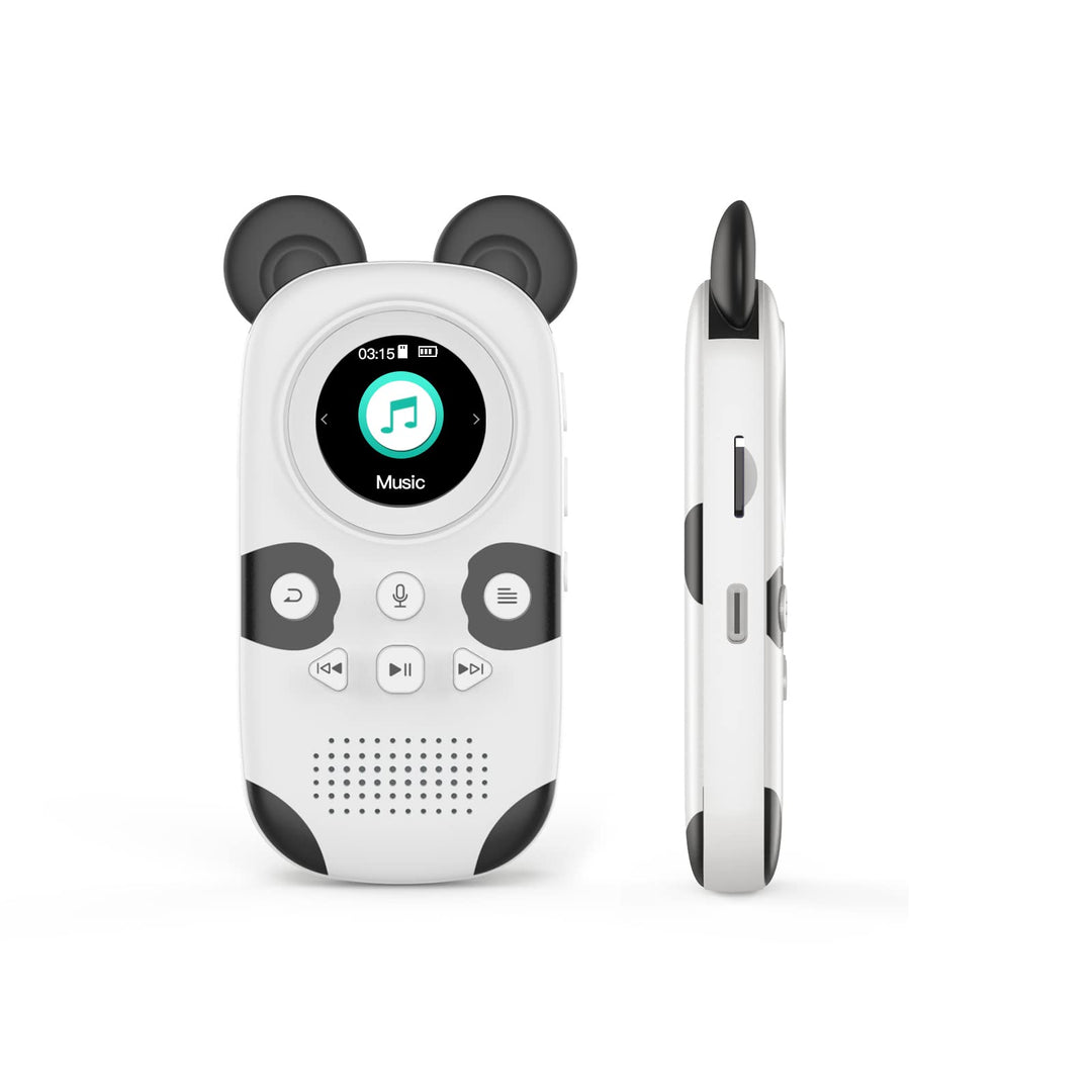 RUIZU MP3-Player mit Lautsprecher für Kinder Cute Panda 1,5-Zoll-TFT-Bildschirm 16 GB Unterstützung