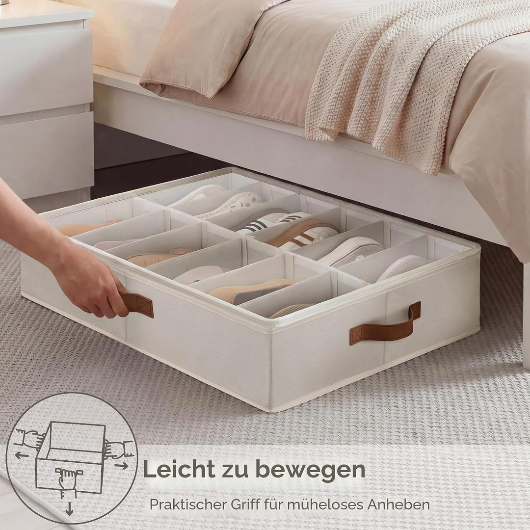 StorageWorks Aufbewahrungsboxen unter dem Bett, robuste Unterbett Aufbewahrungsbox für Kleidung, gro