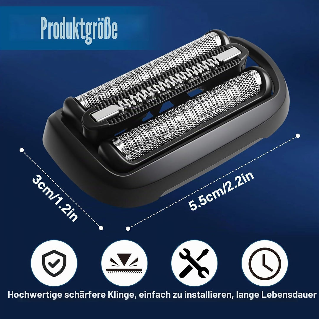 53B Ersatz-Rasierkop Kompatibel mit Series 5/6 Scherkopf, 53B S5 Scherkopf Ersatzscherteil & Rasiere