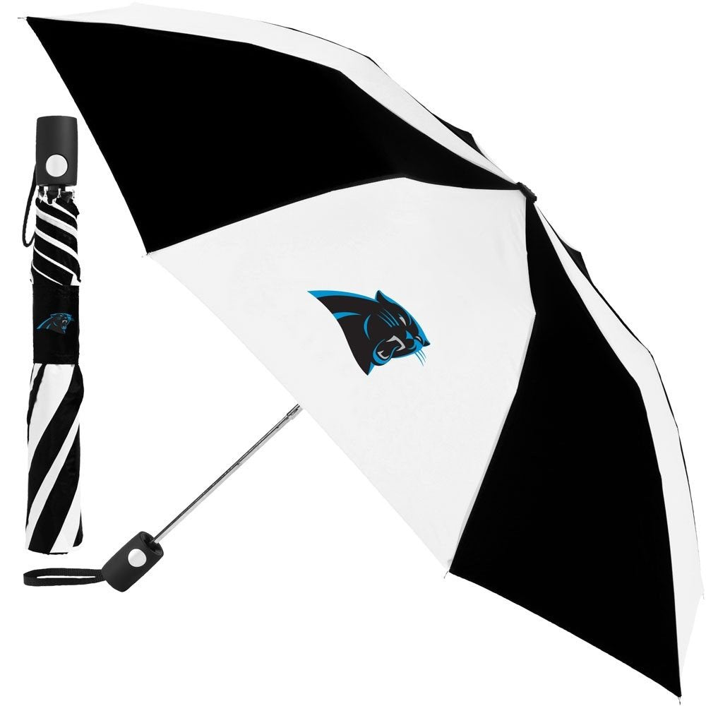 WinCraft NFL Unisex Erwachsene Auto Faltschirm Carolina Panthers Info: Schirmdurchmesser 104 cm Abme