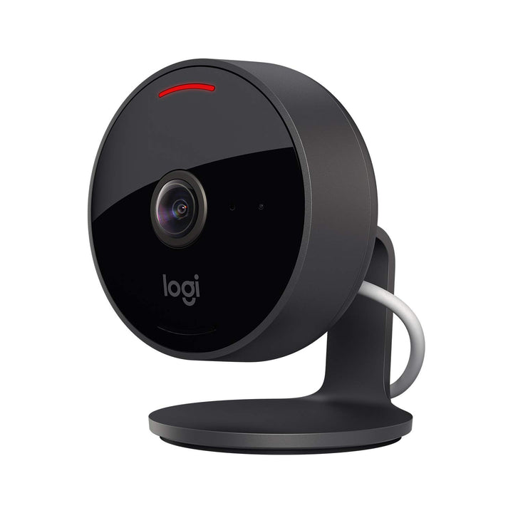 Logitech Circle View - wetterfeste kabelgebundene Überwachungskamera für zu Hause, 180° Weitwinkel,