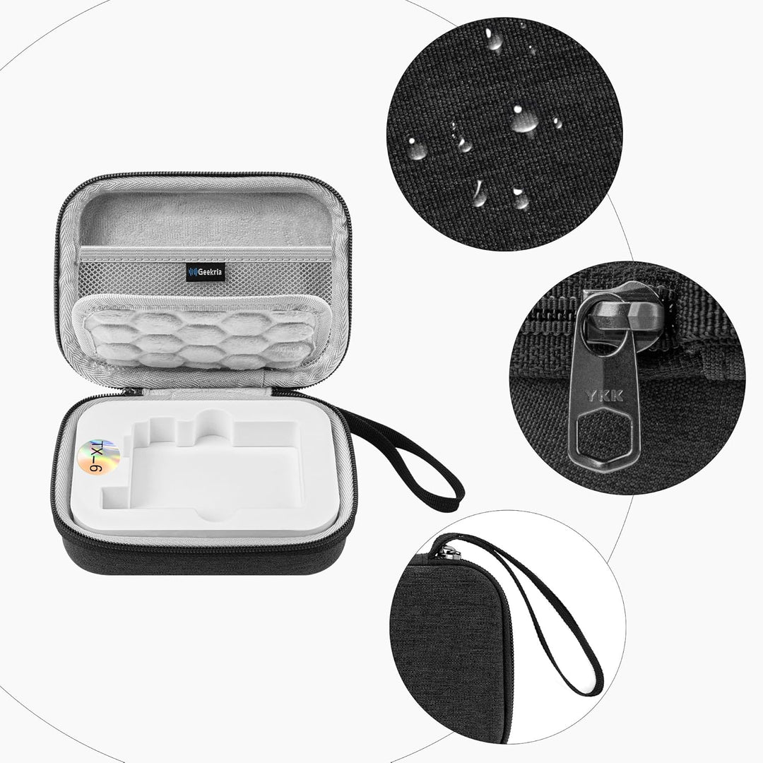 GEEKRIA Tragetasche für Audioschnittstelle, kompatibel mit Teenage Engineering TX-6, EVA-Hartschale,