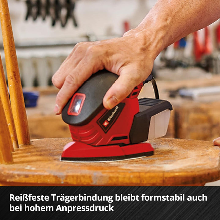 Einhell Schleifpapier für Multischleifer, K60, 50-tlg. (gezackte Form, Aluminiumoxid, Klett, Bohrung