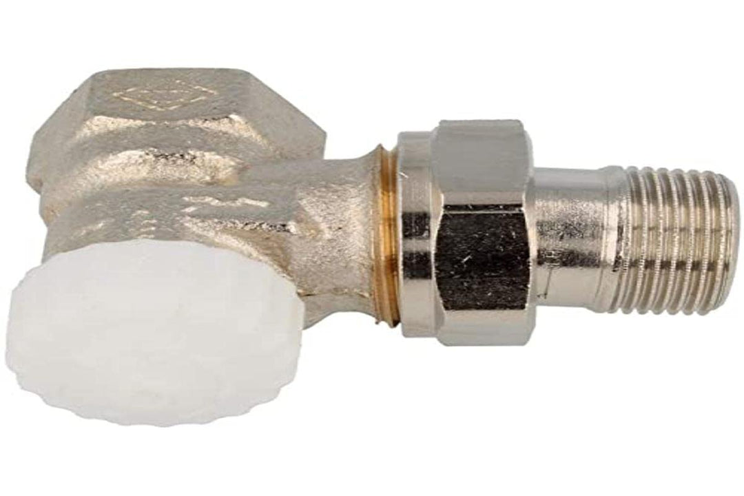 TA Heimeier Thermostat Unterteil V-exakt II rotguss vernickelt, Eck 1/2 Zoll, kvs 0,86, 3711-02.000