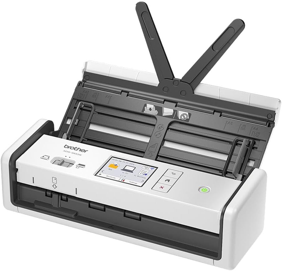 Brother ADS-1800W - Kompakter und tragbarer Dokumentenscanner mit WLAN