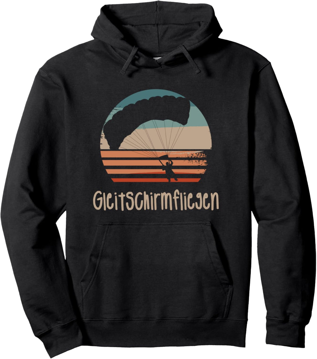 Retro Vintage Classic Gleitschirmfliegen Gleitschirm Pullover Hoodie