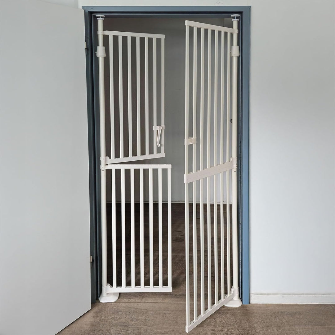 Absperrgitter Treppenschutzgitter weiss 86-96cm 180cm Hoch