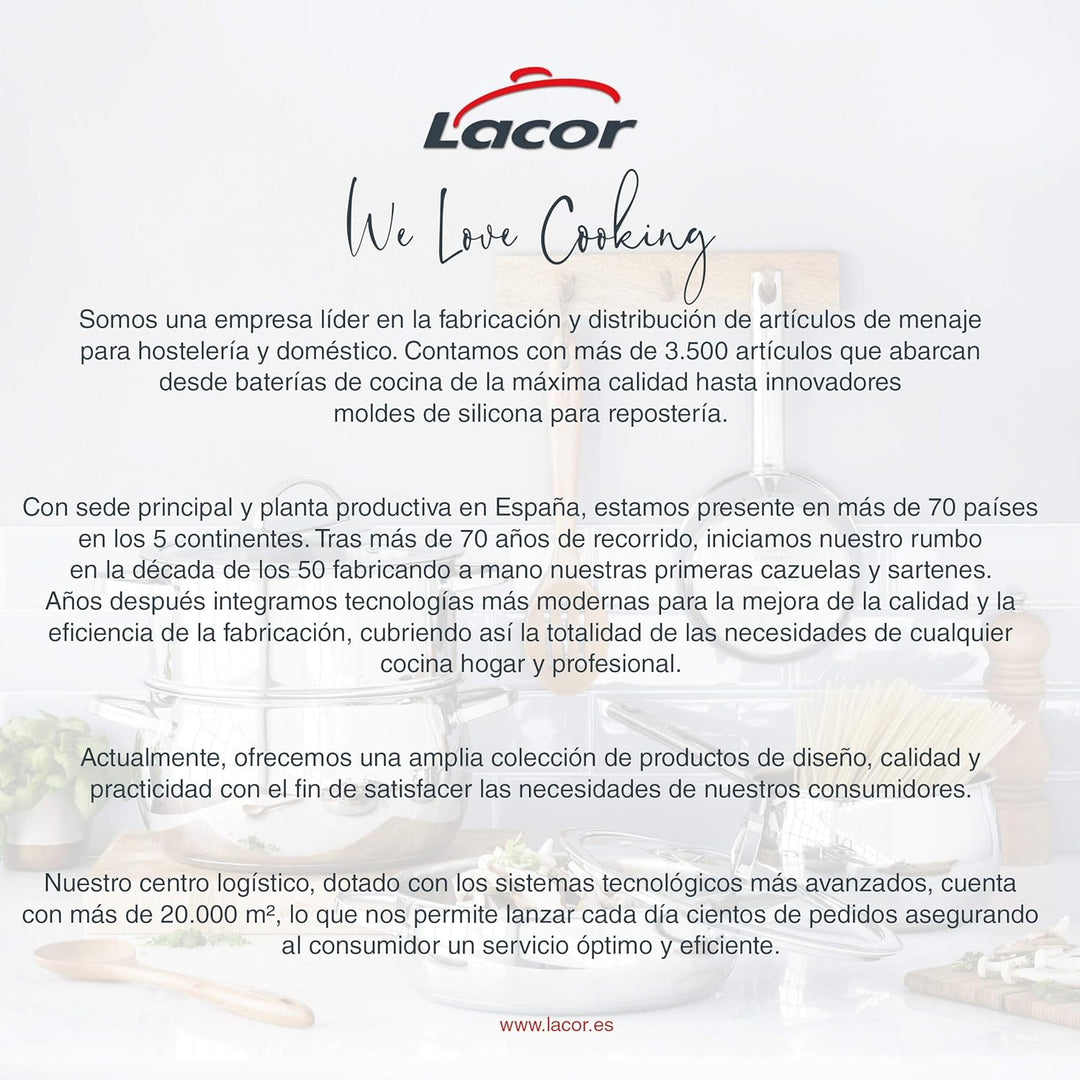 Lacor OLLA R.45 Chef-INOX, Edelstahl, Silber