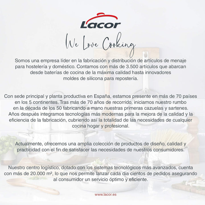 Lacor - 61057 - Mini Palette Lebensmittel Präsentation, 100% Birkenholz, widerstandsfähig und langle