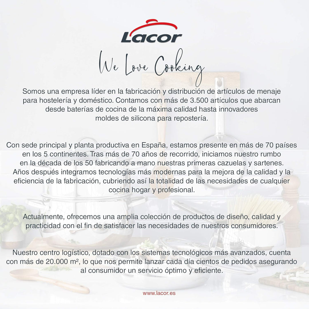 Lacor - 39018 - Küchen-Macheta, professionelles Metzgermesser, Edelstahl, ergonomischer Griff, Blatt