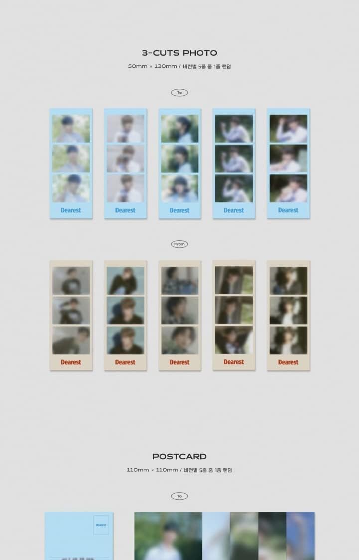 N.Flying Dearest 8th Mini-Album von Version CD, 92p Booklet, 1p 3Cut Photo, 1p Postkarte, 1p Einheit