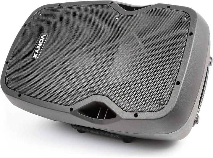 Vonyx AP1200PA - Mobile Partybox Bluetooth mit Akku, 600 Watt Party Lautsprecher mit Mikrofon, Musik