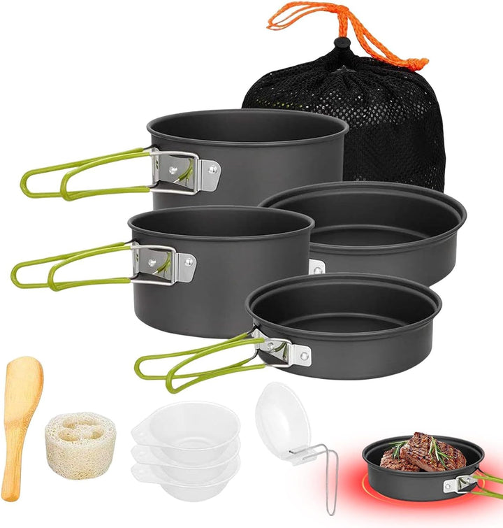 Camping Kochtopf Leicht Und Tragbare Grillplatte Zum Mitnehmen Für | Outdoor Kochgeschirr Für 2 Bis