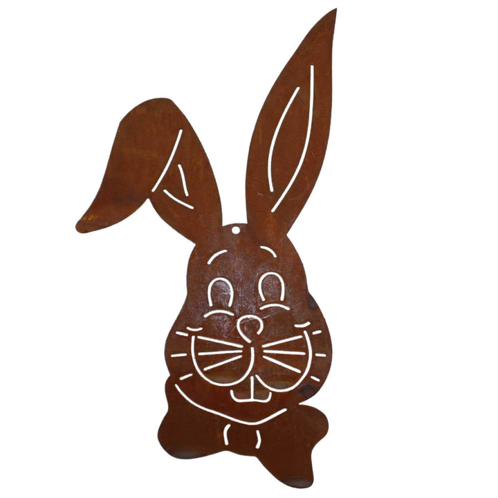 Rostikal Osterdekoration Hase Gartenstecker 65 cm Edelrost Gartendeko Rost Deko Frühling Osterhase a