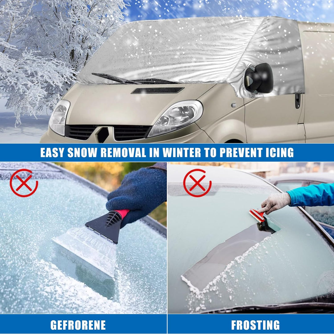 Externe Thermo Scheibenabdeckung passend für Opel Vivaro Renault Trafic N-issan Primastar 2001-2014,