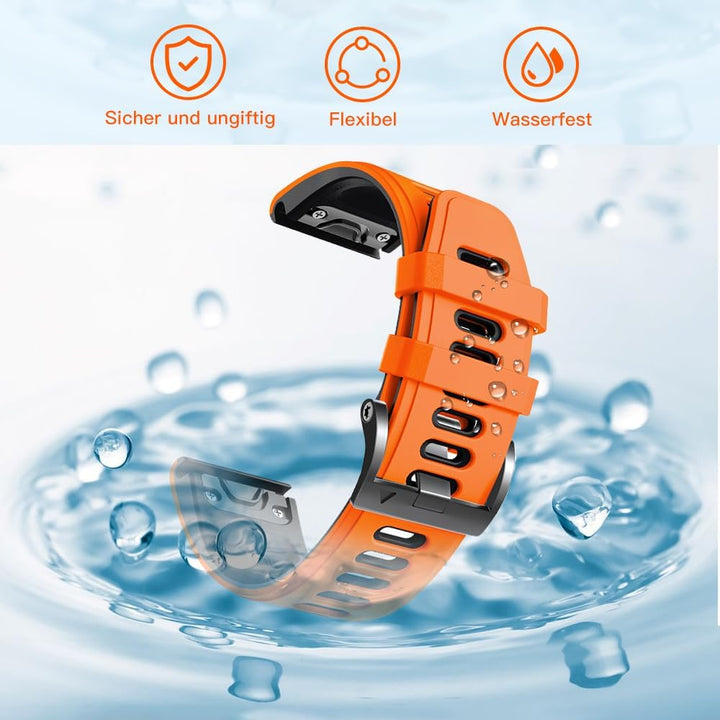 ANBEST Armband für Garmin Fenix 6 Pro/7 Pro/Epix 2/Fenix 8 47mm Armband, 22mm Quick Fit Armbänder fü