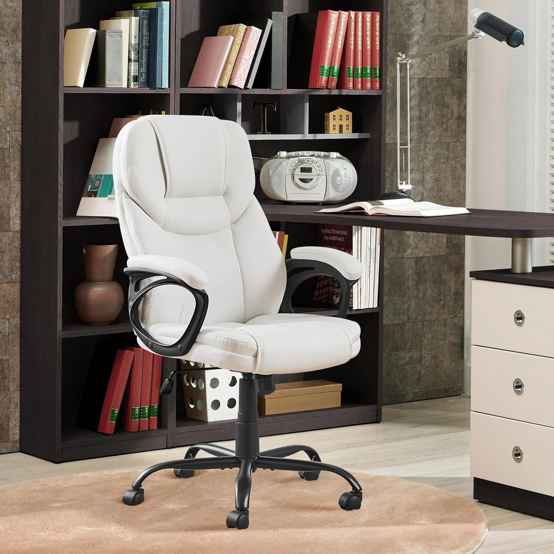 Yaheetech Bürostuhl ergonomisch Chefsessel Schreibtischstuhl Drehstuhl Polsterung Höhenverstellbarer