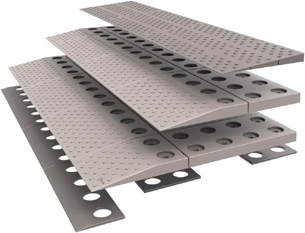 secucare Schwelle Rampe Modular 2 Schichten 84 x 4 x 33 cm 2 84cm X 33cm, 2 84cm X 33cm